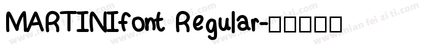 MARTINIfont Regular字体转换